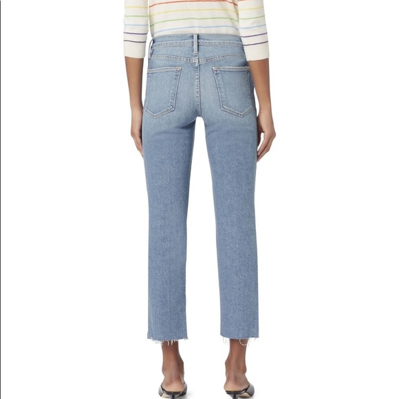 FRAME Denim Le High Straight Zipper Jeans - Picture 5 of 12